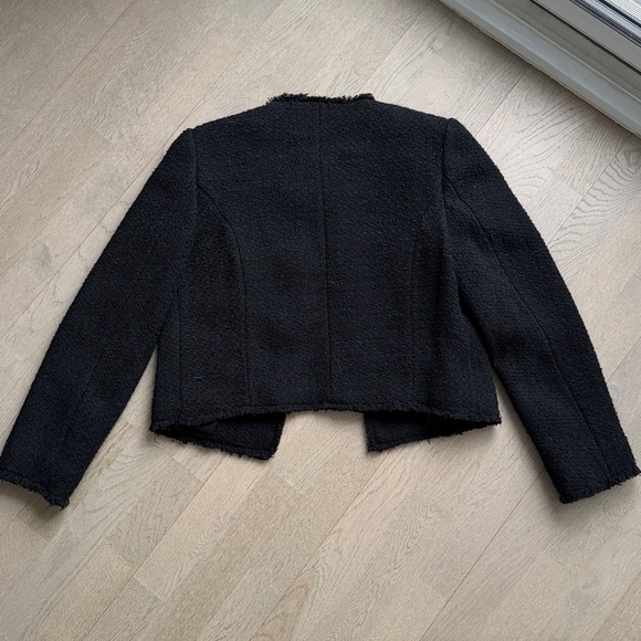 Black Tweed Jacket with Gold Buttons - Size Small - Picture 3 of 9